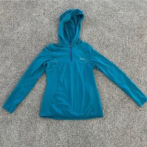 Women’s asics blue running top - small